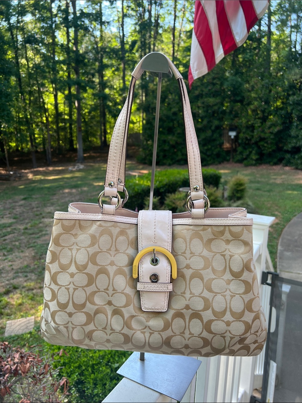Coach East West SOHO Signature Tote Bag GUC